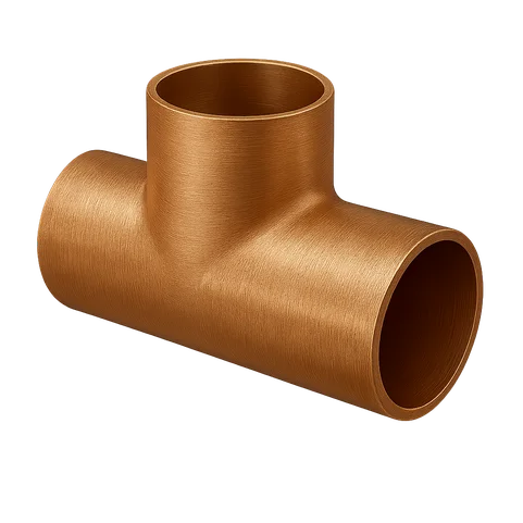 Тройник медный для высокотемпературной пайки 133 мм М2р ГОСТ 32590-2013
