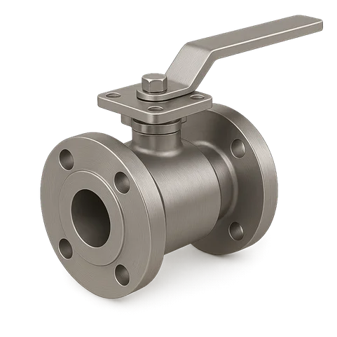 Титановый кран шаровой фланцевый ДУ 25 РУ 40